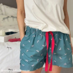 Zebra Ladies Pyjama Shorts -Sophie Allport 14. rutlandgirlfashionstyle ZebraPJShorts