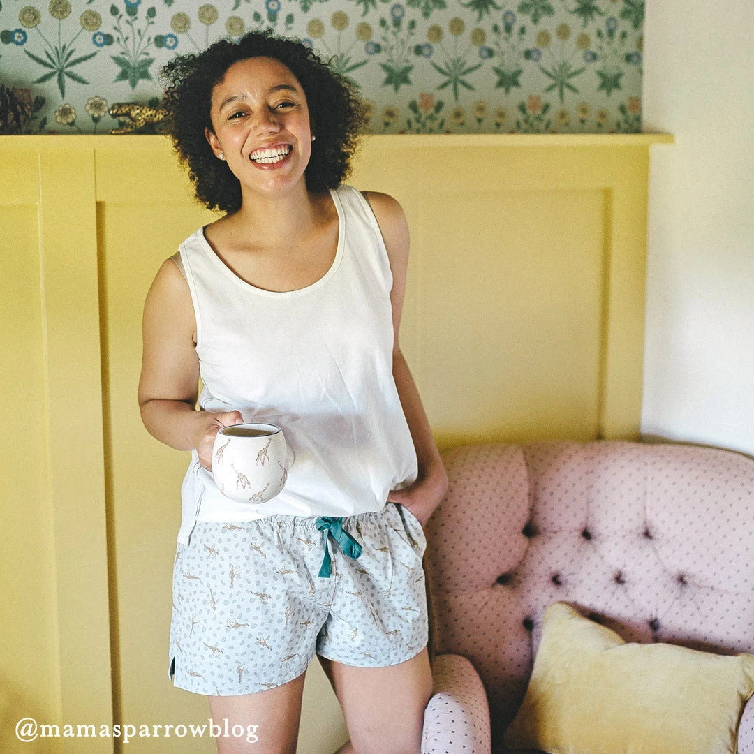 Giraffe Ladies Pyjama Shorts 5 Giraffe Ladies Pyjama Shorts - Image 3