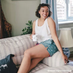 Zebra Ladies Pyjama Shorts -Sophie Allport 27. mamasparrowblog ZebraPJShorts