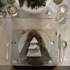 Snow Season Table Runner -Sophie Allport AW22 snowseason table setting full collection18 lifestyle high res square