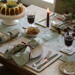 Christmas Stags Table Runner -Sophie Allport AW23 ALL114300 SQUARE Custom