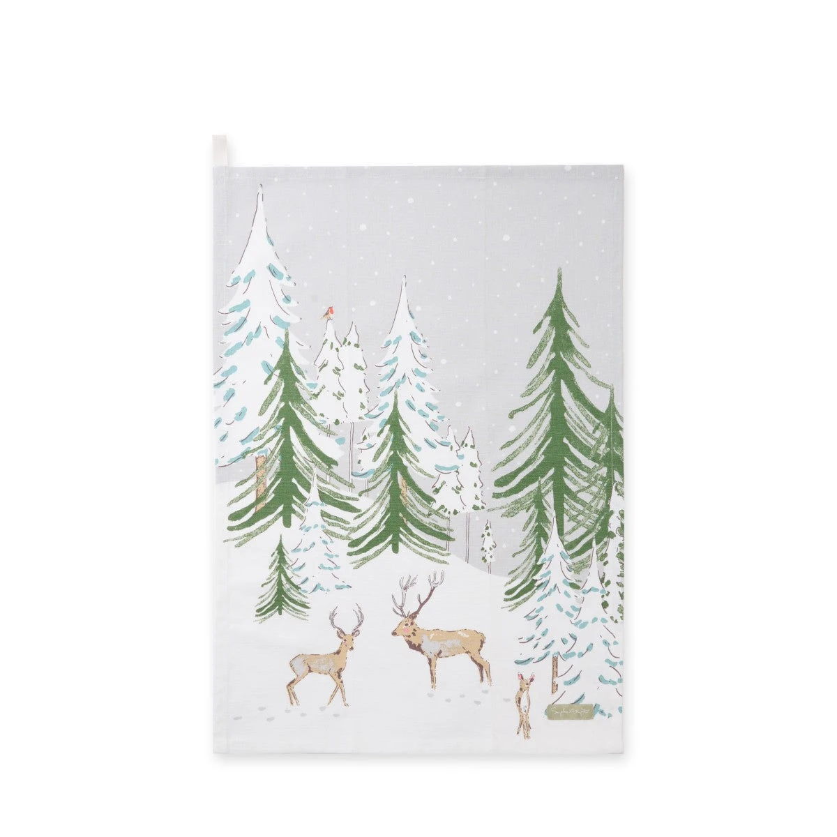 Christmas Stags Scene Tea Towel 6 Christmas Stags Scene Tea Towel - Image 4