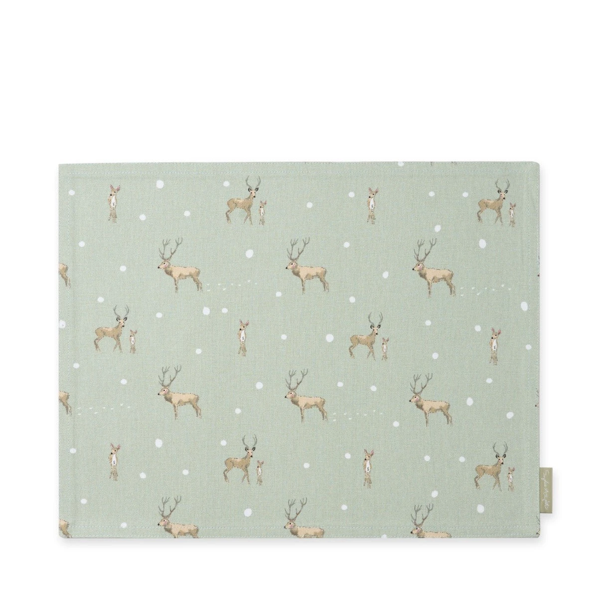 Christmas Stags Fabric Placemat (Set Of 2) 6 Christmas Stags Fabric Placemat (Set Of 2) - Image 4