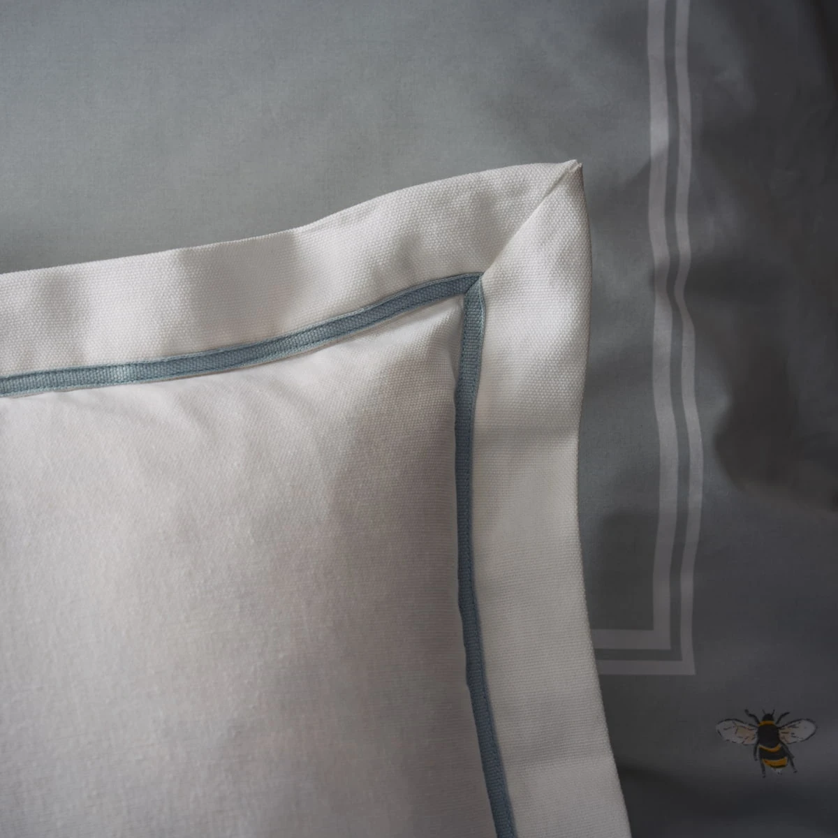 Panama Bed Cushion - Blue Trim 5 Panama Bed Cushion - Blue Trim - Image 3