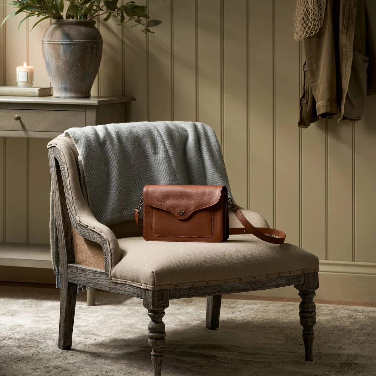 Bees Tan Leather Mabel Bag 3 Bees Tan Leather Mabel Bag