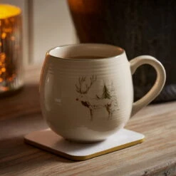 Christmas Stags Stoneware Mug