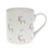 Stag & Antlers White Mug -Sophie Allport BMSTD02 Stag Antler White Standard Mug Cut Out High Res web image