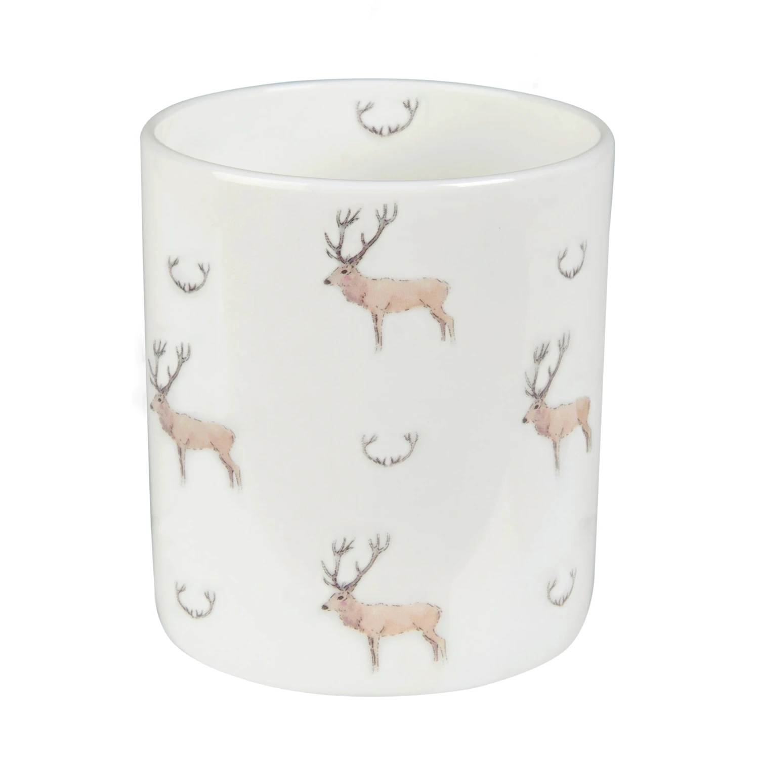 Stag & Antlers White Mug 5 Stag & Antlers White Mug - Image 3