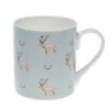 Stag & Antlers Olive Mug -Sophie Allport BMSTD04Stag AntlerColouredStandardMugCutOutHighRes