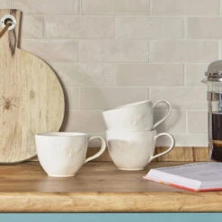 Bees White Stoneware Mug -Sophie Allport SS23 Bees SPM111 Stoneware Mug square