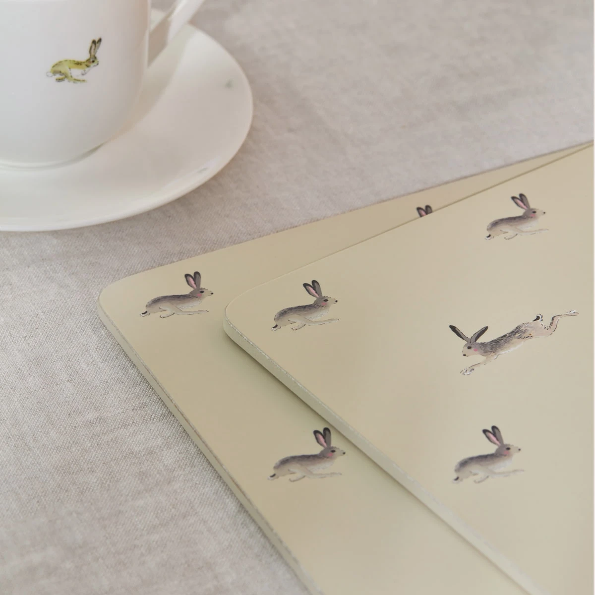 Hare Placemats (Set Of 4) 4 Hare Placemats (Set Of 4) - Image 2