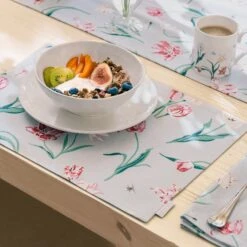 Tulips Fabric Placemats (Set Of 2)