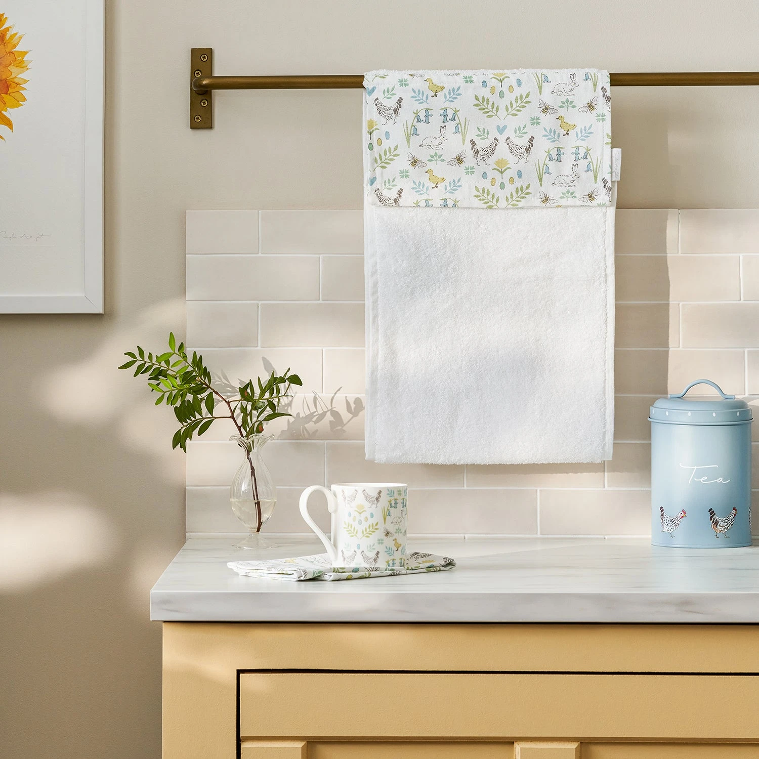 Spring Chicken Roller Hand Towel 3 Spring Chicken Roller Hand Towel