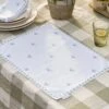 Bees Embroidered Fabric Placemats (Set Of 2) 2 Bees Embroidered Fabric Placemats (Set Of 2) -Sophie Allport SS24 ALL36820SC SQUARE