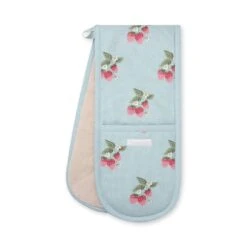 Strawberries Blue Double Oven Glove 7 Strawberries Blue Double Oven Glove -Sophie Allport SS24 ALL97B100 CUTOUT