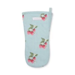 Strawberries Blue Oven Mitt 7 Strawberries Blue Oven Mitt -Sophie Allport SS24 ALL97B150M CUTOUT