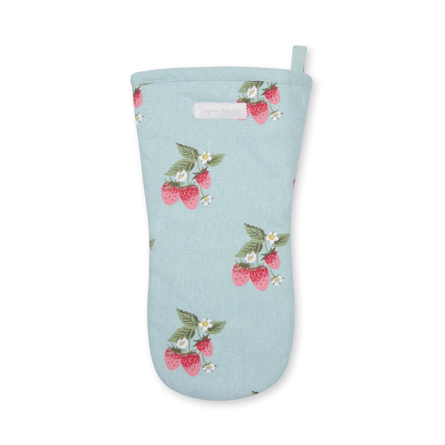 Strawberries Blue Oven Mitt 5 Strawberries Blue Oven Mitt - Image 3