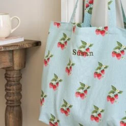 Strawberries Tote Bag -Sophie Allport SS24 ALL97BCS DETAIL PERSONALISED