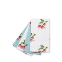 Strawberries Blue & White Napkins (Set Of 4) -Sophie Allport SS24 ALL97W300 CUTOUT