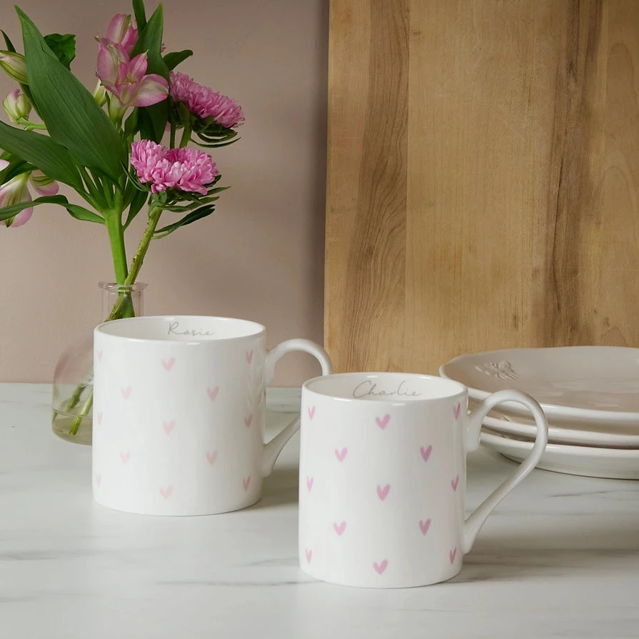 Hearts Pink Mug 3 Hearts Pink Mug