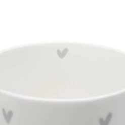 Hearts Grey Mug -Sophie Allport SS24 BM3404 CUTOUT DETAIL