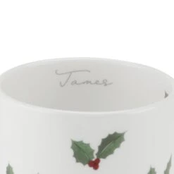 Holly & Berry Mug -Sophie Allport SS24 BM5002 CUTOUT DETAIL PERSONALISATION