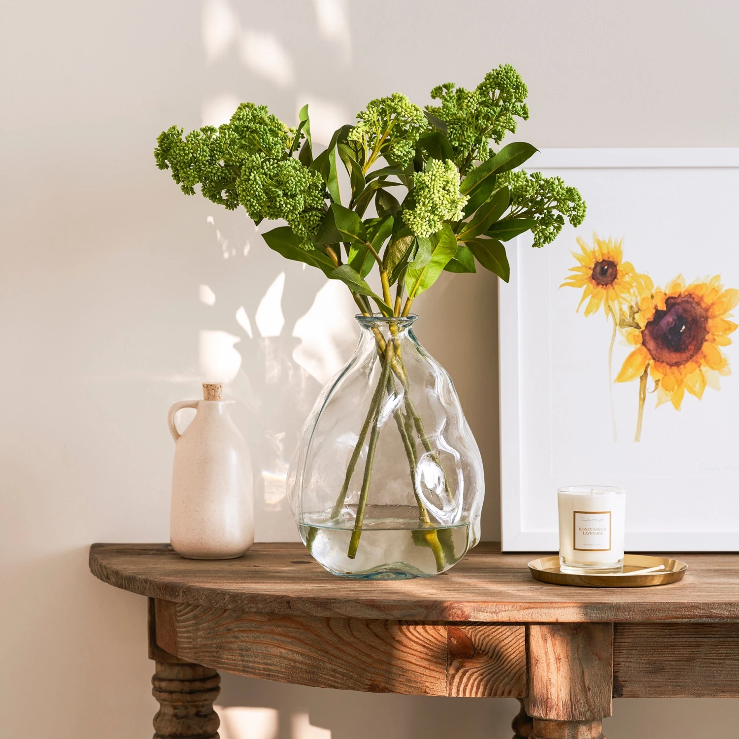 Faux Skimmia - Green 3 Faux Skimmia - Green