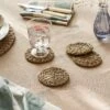 Seagrass Coasters (Set Of 4) 2 Seagrass Coasters (Set Of 4) -Sophie Allport SS24 COW00104 SQUARE