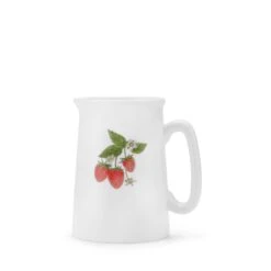 Strawberries Solo White Jug - Small 9 Strawberries Solo White Jug - Small -Sophie Allport SS24 MJ97W01 CUTOUT