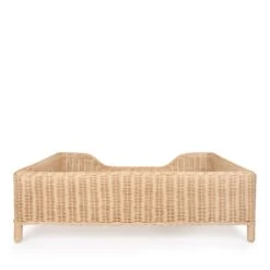 Rattan Pet Bed - Natural -Sophie Allport SS24 RATCD755 CUTOUT 2