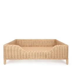 Rattan Pet Bed - Natural -Sophie Allport SS24 RATCD755 CUTOUT
