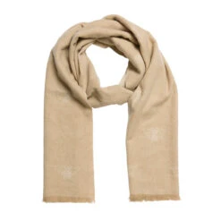 Bees Alpaca Knitted Scarf -Sophie Allport aks3601 bees knitted scarf alpaca cut out high res square