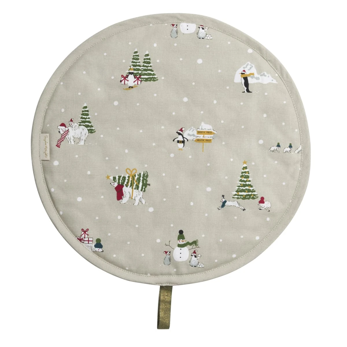 Snow Season Circular Hob Cover 3 Snow Season Circular Hob Cover