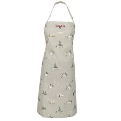 Snow Season Adult Apron -Sophie Allport all100250 snow season adult apron cut out personalisation high res square