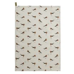 Robin Tea Towel (Set Of 2) 21 Robin Tea Towel (Set Of 2) -Sophie Allport all101602 robins tea towel set of 2 cut out high res square