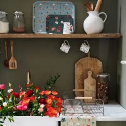 Poppy Meadow Jug - Small -Sophie Allport all103602 bm10301 pt10326 pt10345 poppy meadow tea towels mugs trays lifestyle high res square