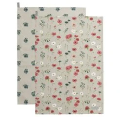 Poppy Meadow Tea Towel (Set Of 2)