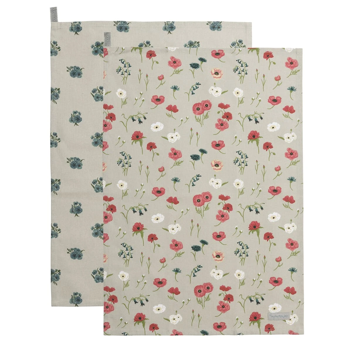 Poppy Meadow Tea Towel (Set Of 2) 3 Poppy Meadow Tea Towel (Set Of 2)