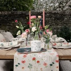 Poppy Meadow Table Runner 18 Poppy Meadow Table Runner -Sophie Allport all103810 all103820 mb10301 pt10326 poppy meadow table outdoor 2 lifestyle high res square