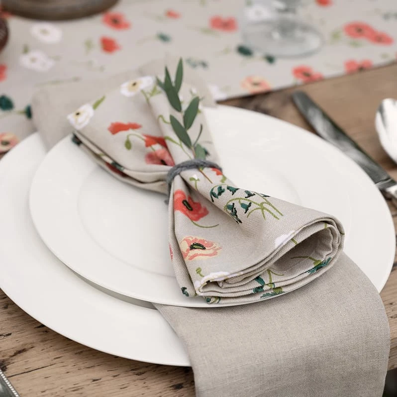 Poppy Meadow Napkins (Set Of 4) 14 Poppy Meadow Napkins (Set Of 4) - Image 12