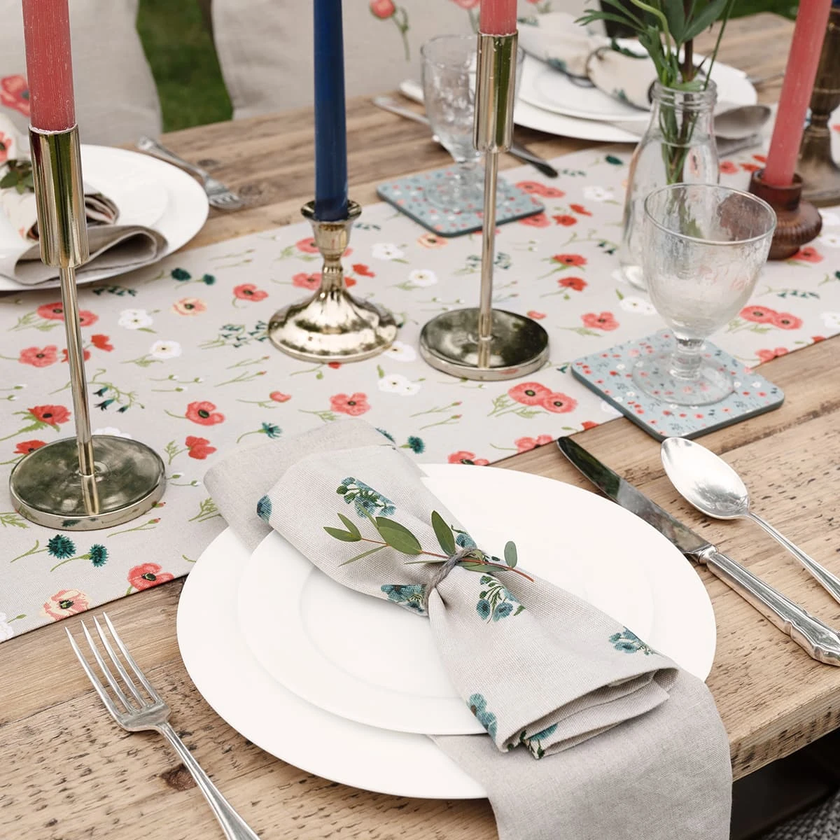 Poppy Meadow Napkins (Set Of 4) 7 Poppy Meadow Napkins (Set Of 4) - Image 5