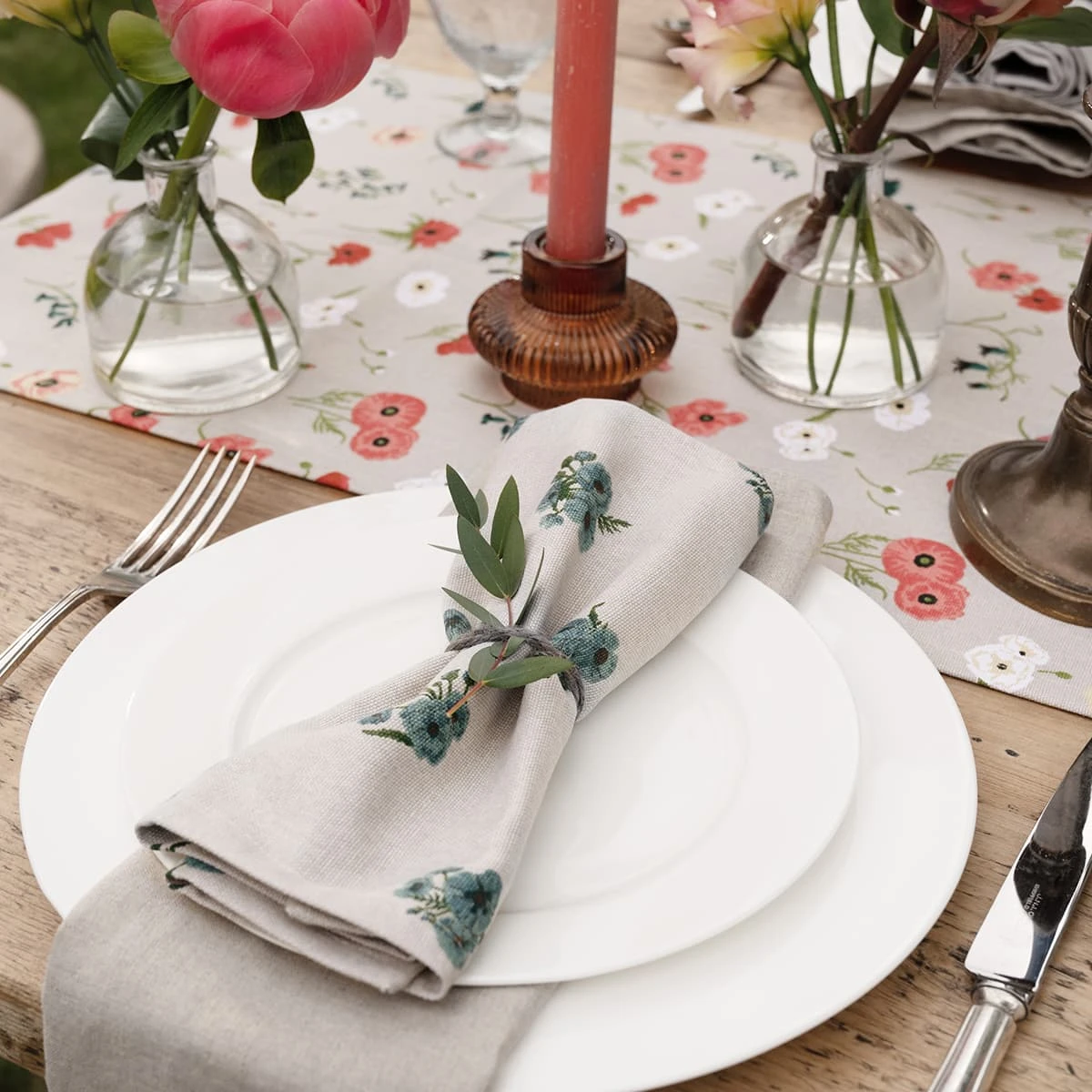 Poppy Meadow Napkins (Set Of 4) 8 Poppy Meadow Napkins (Set Of 4) - Image 6