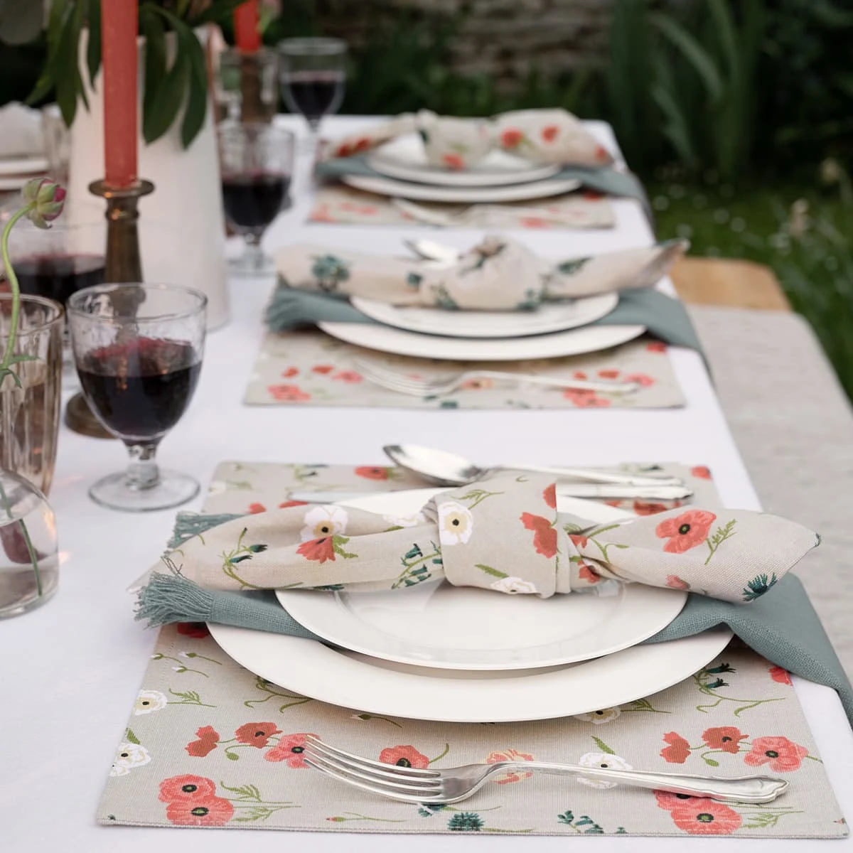 Poppy Meadow Napkins (Set Of 4) 10 Poppy Meadow Napkins (Set Of 4) - Image 8
