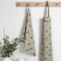 Pheasant Tea Towel -Sophie Allport all19250 all19601 pheasant adult apron and tea towel personalisation lifestyle high res square b47ebe38 37ac 4dc1 97fa 057cba35f7b7