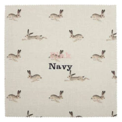 Hare Canvas Makeup Bag -Sophie Allport all25000 hare fabric swatch cut out personalisation high res square 14f1a416 52cd 4957 abaa d31bb58234be