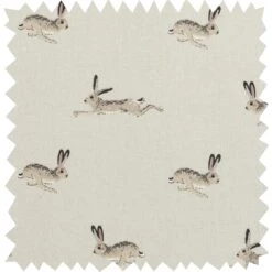 Hare Circular Hob Cover -Sophie Allport all25000 hare fabric swatch high res 2ab188da 95a5 4b6b ae07 15750969f477