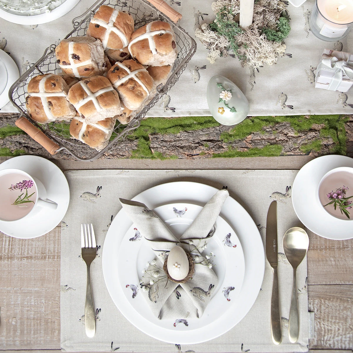 Hare Fabric Placemat 7 Hare Fabric Placemat - Image 5