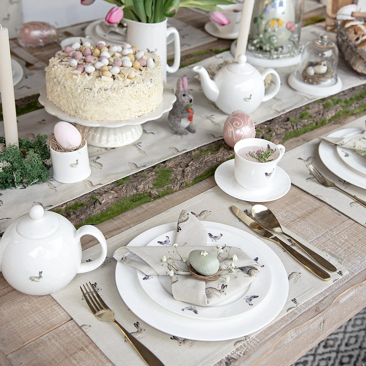 Hare Napkins (Set Of 4) 8 Hare Napkins (Set Of 4) - Image 6