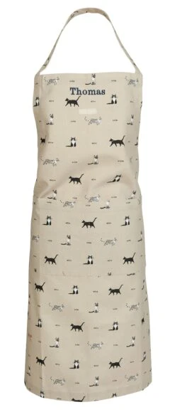 Purrfect Adult Apron -Sophie Allport all31250 purrfect adult apron cut out personalisation high res square