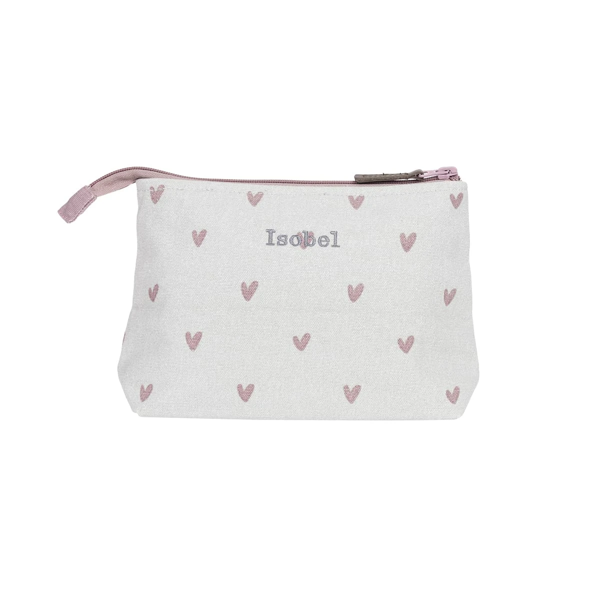 Hearts Canvas Makeup Bag 6 Hearts Canvas Makeup Bag - Image 4